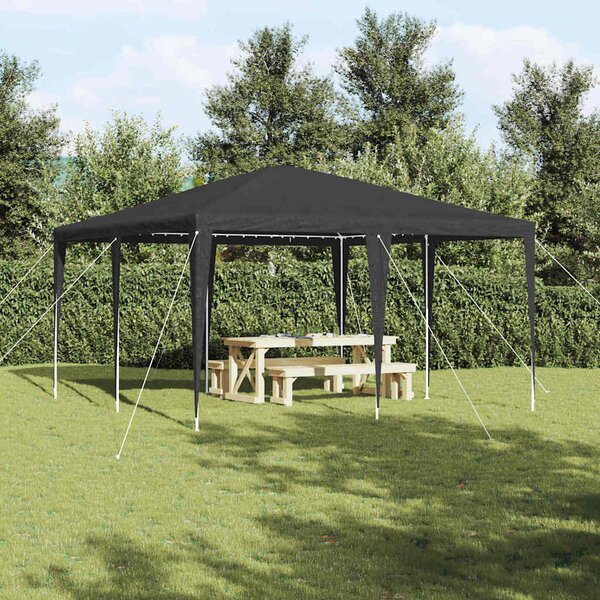 Party Stan Antracit 400 x 400 x 266 cm Polyethylen a ocel