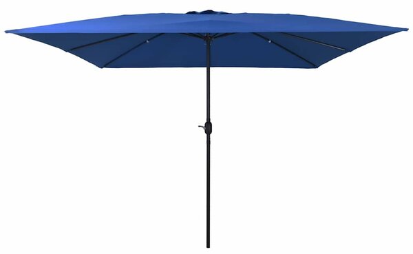 Zahradní slunečník 295 x 295 x 245 cm Polyester a ocel Azurblau