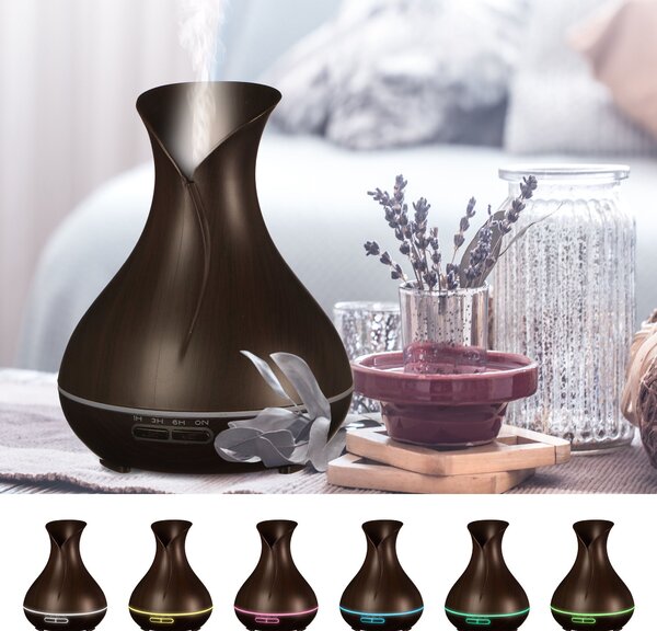Aroma difuzer Vulcan tmavé dřevo 350ml SIXTOL