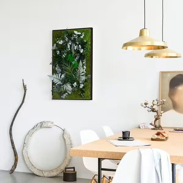 Rostlinný obraz s designem Džungle 100x60, Dřevěný rám (černý)