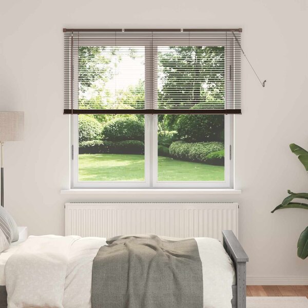Venet školní žaluzie Tmavě hnědá s vzorem 150 x 150 cm 25 mm