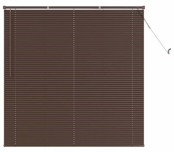 Venet školní žaluzie Tmavě hnědá s vzorem 150 x 150 cm 25 mm