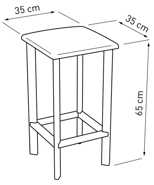 Barová židle čalouněná A11, černá VYBERTE BARVU ČALOUNĚNÍ:: Spirit 69, ZVOLTE VÝŠKU ŽIDLE:: 65 cm