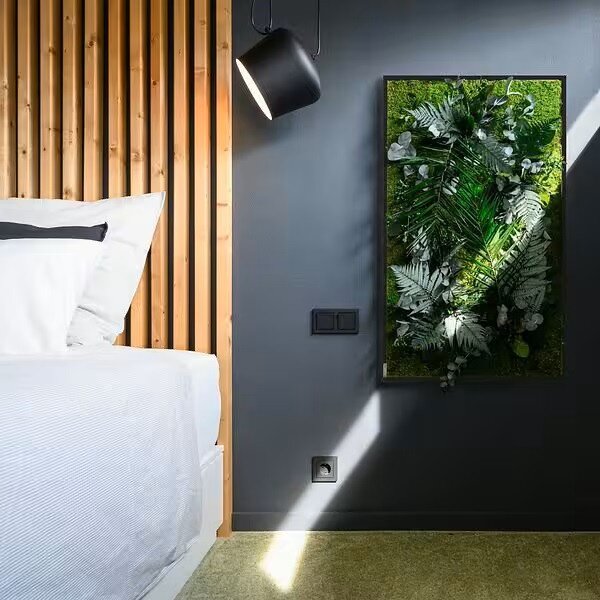 Rostlinný obraz s designem Džungle 100x60, Dřevěný rám (černý)