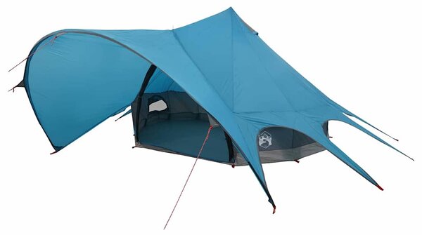 Teepee stan pro 3 osoby Modrý a šedý 312 x 312 x 197 cm