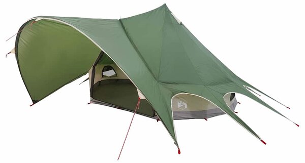 Teepee stan pro 3 osoby Zelená a šedá 312 x 312 x 197 cm