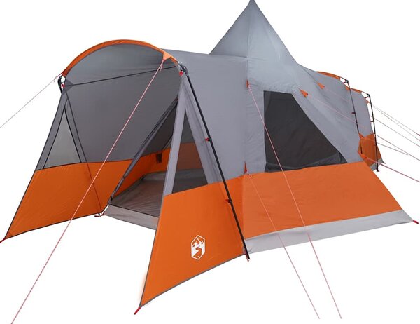 Teepee stan pro 8 osob Šedá a oranžová 720 x 465 x 295 cm