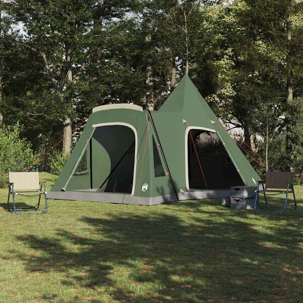 Teepee stan pro 5 osob se střechou Zelená 545 x 450 x 295 cm