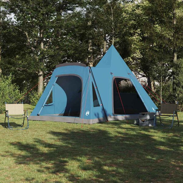 Teepee stan pro 5 osob se střechou Modrá 545 x 450 x 295 cm