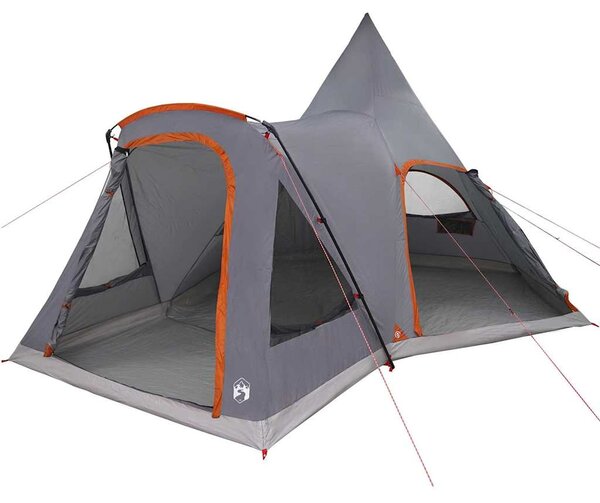 Teepee stan pro 5 osob Šedá a oranžová 545 x 450 x 295 cm