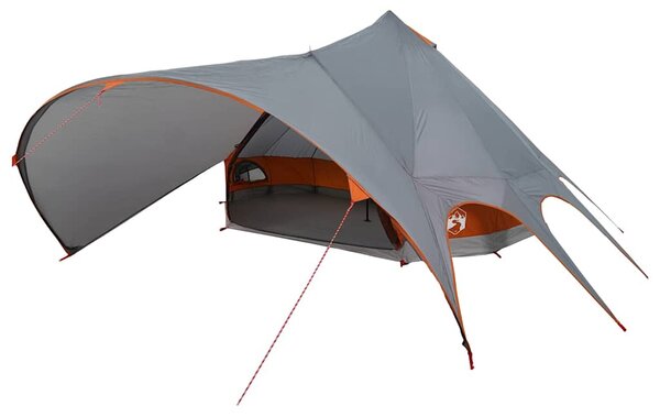 Teepee stan pro 7 osob Šedá a oranžová 600 x 600 x 347 cm