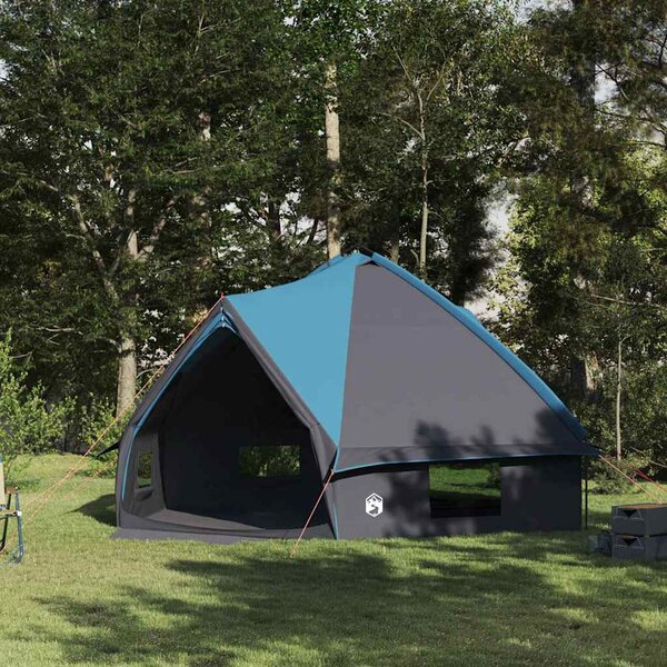Teepee stan pro 10 osob Modrý a šedý 567 x 470 x 242 cm