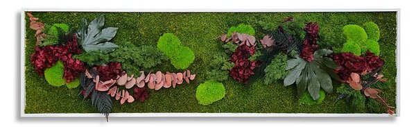 Rostlinný obraz s designem Džungle - Červený 140x40