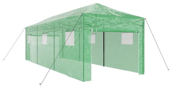 Skleník s pop-up rámem Zelená 290 x 870 x 315 cm Železo