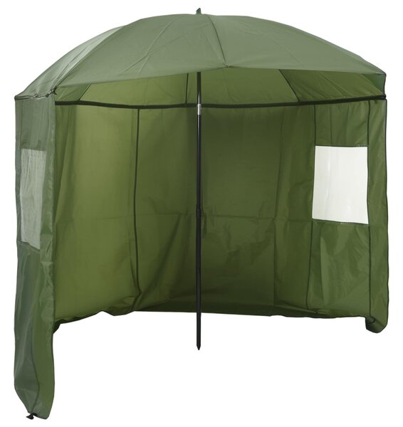 Rybářský deštník Žlutá armádní 220 x 185 cm Oxford Polyester