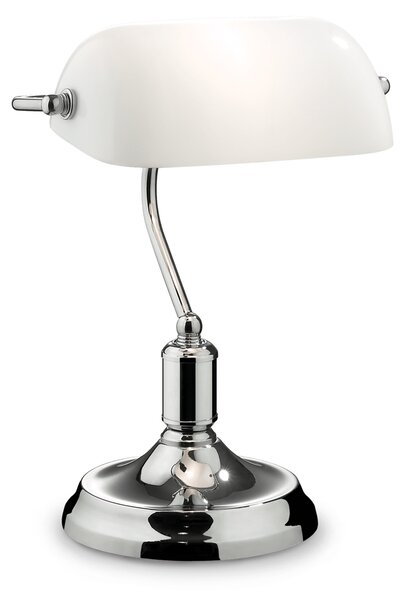 Stolní lampa Ideal lux 045047 Lawyer TL1 CROMO 1xE27 60W