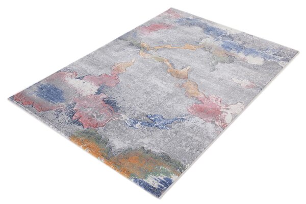 Moderní kusový koberec Ragolle Argentum 63802 7626 Abstraktní šedý vícebarevný Rozměr: 160x230 cm