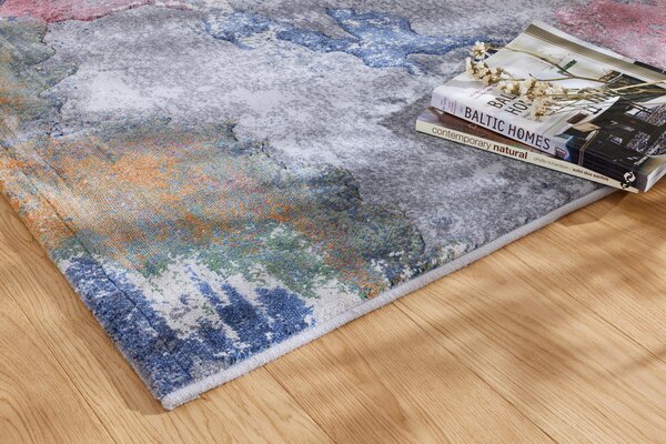 Moderní kusový koberec Ragolle Argentum 63802 7626 Abstraktní šedý vícebarevný Rozměr: 160x230 cm