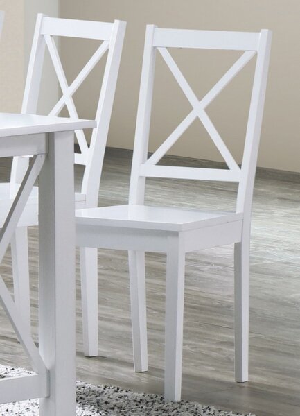 Casarredo Dřevěná jídelní židle STILO, bílá