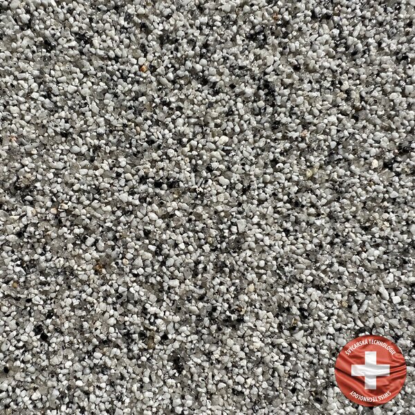 Báča Beton Kamenný koberec na podlahu Montorfano Frakce: Jemná (0,7 – 1,8 mm), vydatnost setu 1,8 m², Doporučené použití v: interiéru - dvousložková epoxidová pryskyřice