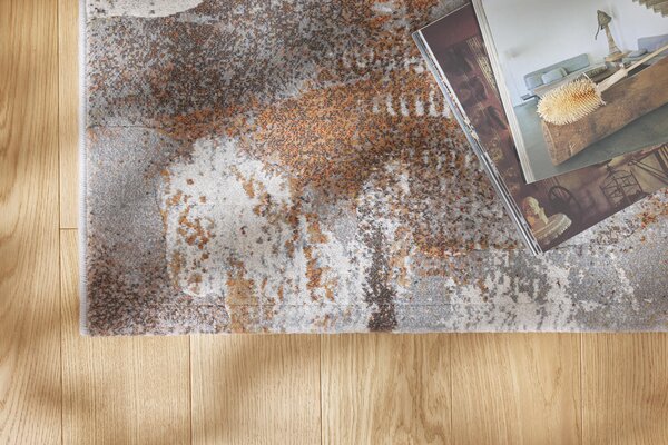 Moderní kusový koberec Ragolle Argentum 63825 9248 Abstraktní béžový šedý Rozměr: 80x150 cm