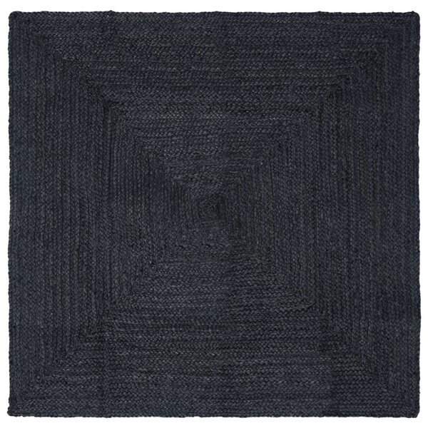 Kusové koberce Obdélníkový Tmavě šedá 120 x 120 cm juta