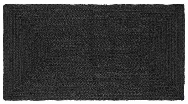Kusové koberce Obdélníkový Tmavě šedá 80 x 150 cm juta