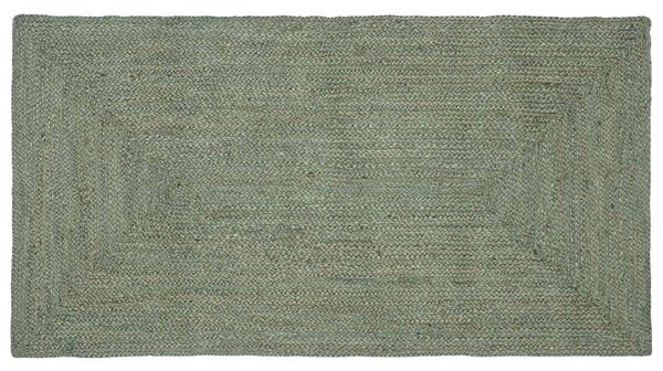 Kusové koberce Obdélníkový Olivově zelená 80 x 150 cm juta