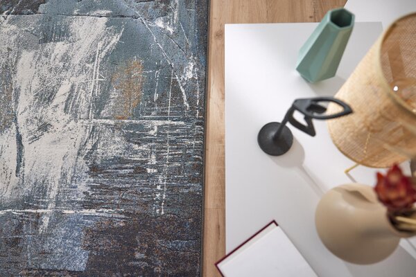 Moderní kusový koberec Ragolle Argentum 63843 2626 Abstraktní modrý Rozměr: 133x195 cm