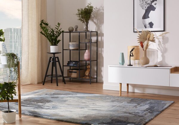 Moderní kusový koberec Ragolle Argentum 63843 2626 Abstraktní modrý Rozměr: 133x195 cm