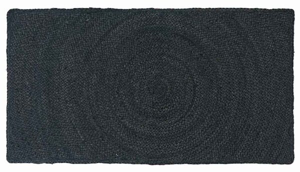 Kusové koberce Tmavě šedá 60 x 110 cm juta