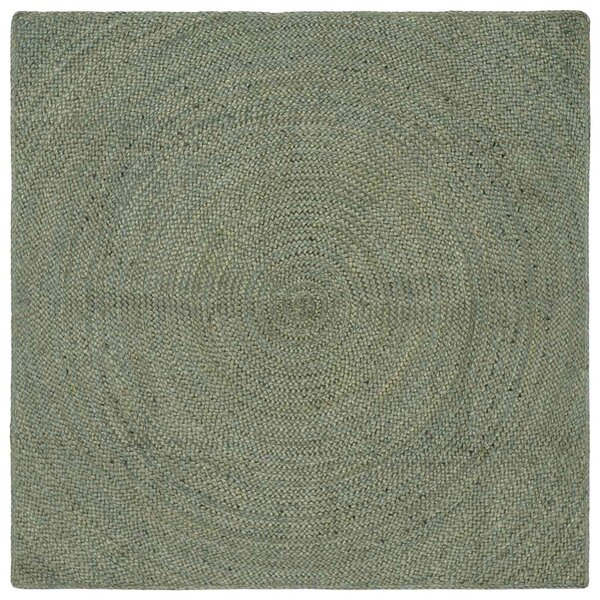 Kusové koberce Olivově zelená 120 x 120 cm juta