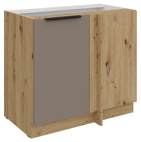 Kondela Dolní kuchyňská skříňka Frisbo 105 ND 1F BB - sandgrau / dub artisan