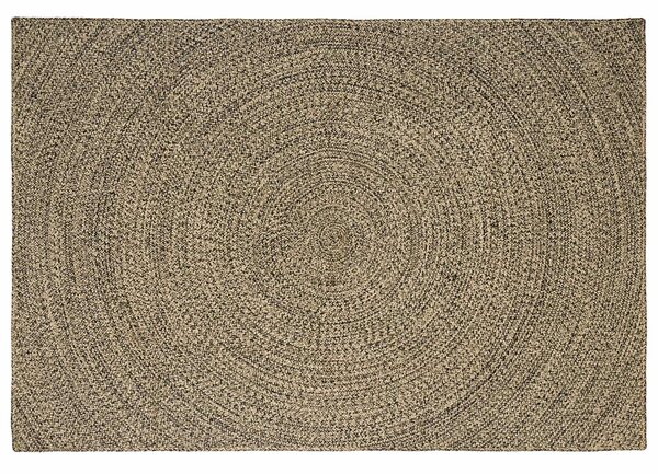 Kusové koberce Přirozená a černá 160 x 230 cm juta