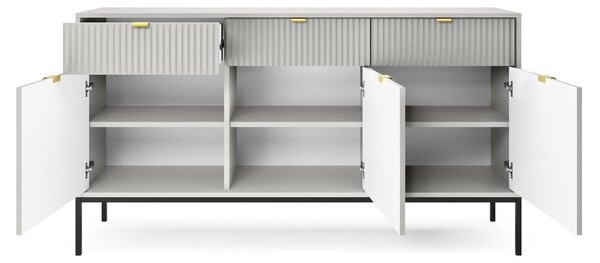 Komoda se zásuvkami, skříňka, 154 cm, moderní design, vhodná do obývacího pokoje nebo ložnice