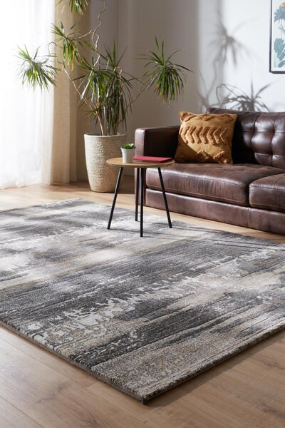 Moderní kusový koberec Ragolle Argentum 63846 3293 Abstraktní béžový šedý Rozměr: 160x230 cm