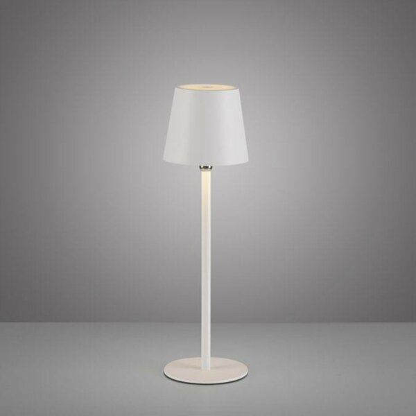 JUST LIGHT LED svítidlo na láhev bílé na baterie dotykový stmívač USB IP54 stolní lampa 3000K LD 19251-16