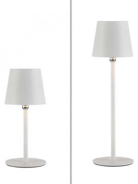 JUST LIGHT LED svítidlo na láhev bílé na baterie dotykový stmívač USB IP54 stolní lampa 3000K LD 19251-16