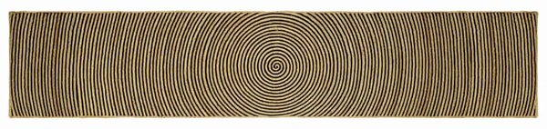 Kusové koberce Černá 60 x 400 cm juta