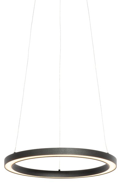 Závěsné svítidlo černé 40 cm vč. LED 3stupňové stmívání - Girello