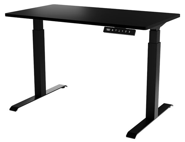 Elektrický výškově nastavitelný PC stůl Fega 121 (černá)