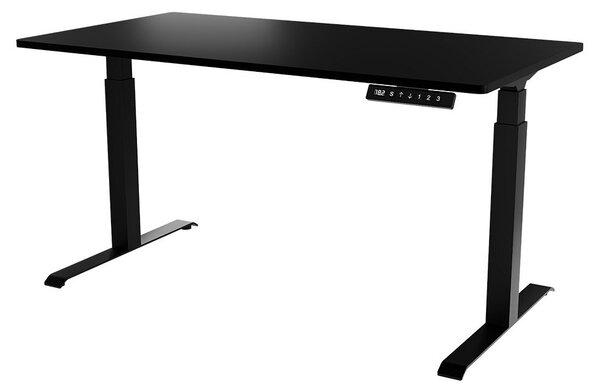 Elektrický výškově nastavitelný PC stůl Fega Long 150 (černá)