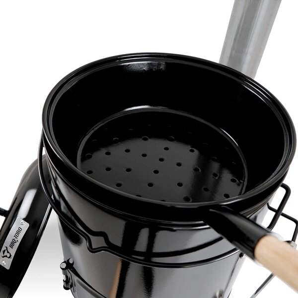 Hrnec na guláš – objem 17 litrů – smaltovaný ocelový materiál – černá barva
