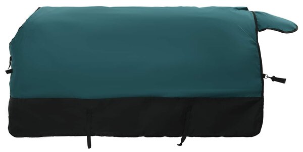 Deka pro koně Tmavě zelená a černá 115 cm Polyester