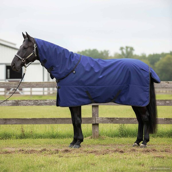 Deka pro koně Tmavě zelená a černá 115 cm Polyester