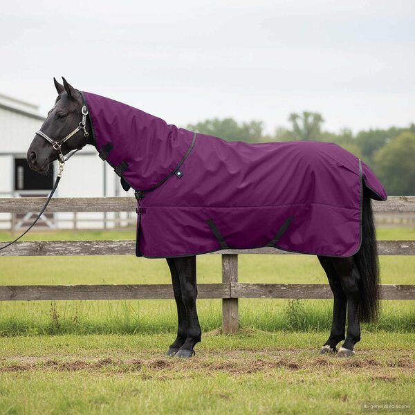 Deka pro koně Tmavě zelená a černá 165 cm Polyester