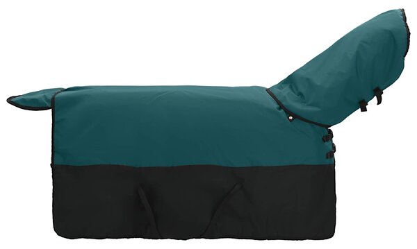 Deka pro koně Tmavě zelená a černá 75 cm Polyester