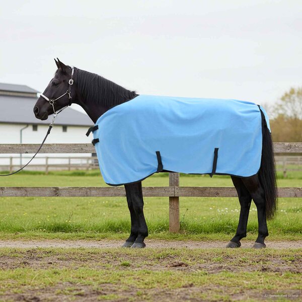 Deka pro koně K úplnému akvamarínu 105 cm Polyester