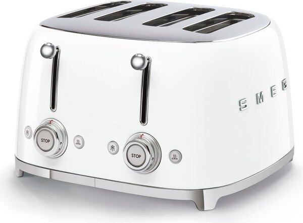 Smeg TSF03WHEU Toustovač na 4 tousty 50's Style 4 přihrádky bílý