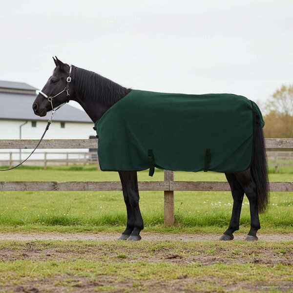 Deka pro koně Tmavě zelená 85 cm Polyester
